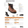 Gaston Mille darbo batai MONSTER Brown S3 SRC | Glove.lt