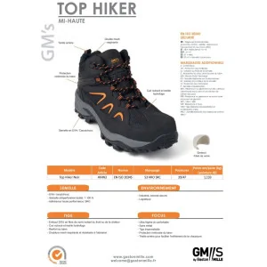 Gaston Mille HIKER TOP Darbo kedai S3 CI HRO SRC. | Glove.lt