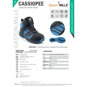 Lengvi ir patogūs darbiniai sportbačiai Gaston Mille Cassiopee S1P AN SRC | Glove.lt