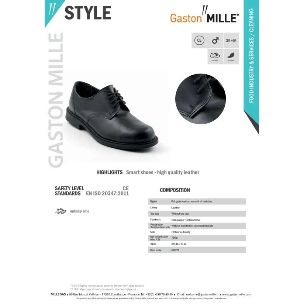 Aukštos kokybės stilingi vyriški batai Gaston Mille Style | Glove.lt