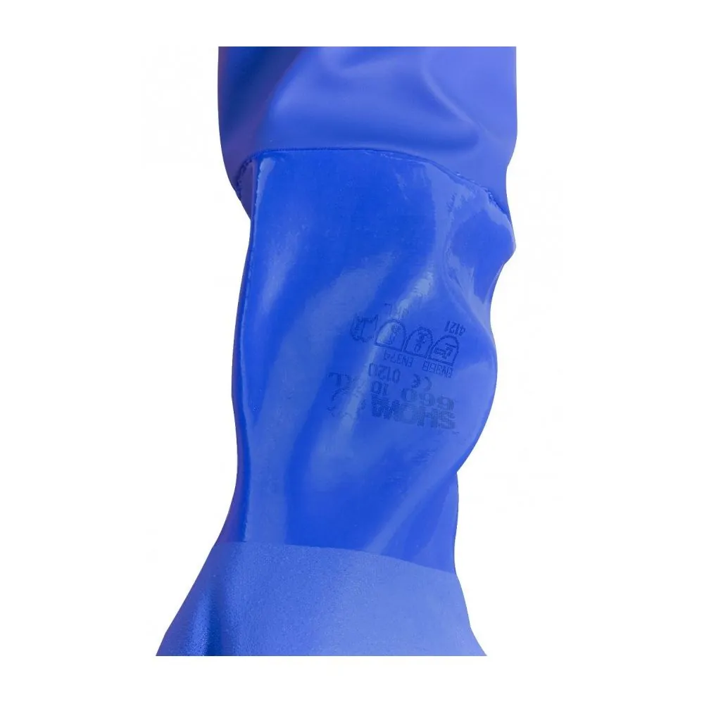 SHOWA 660 ilgos PVC darbinės pirštinės su antrankoviais