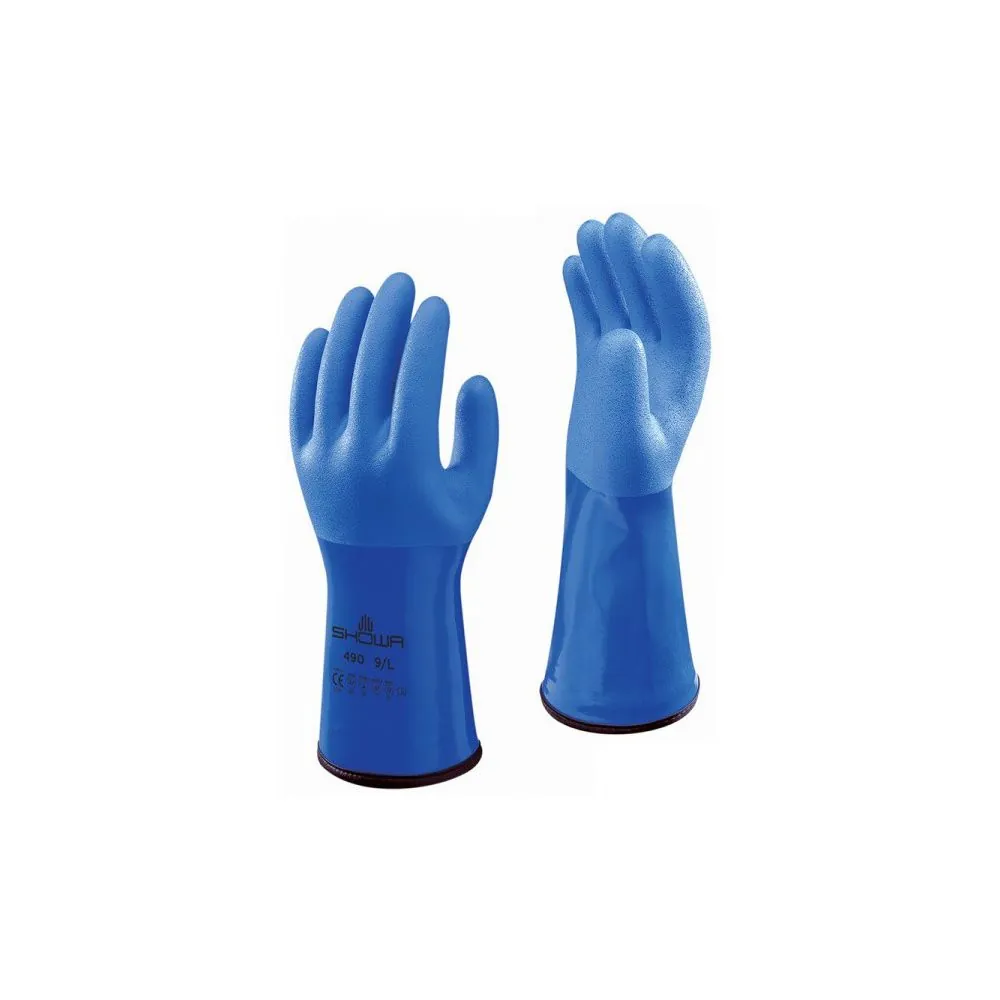 Chemijai atsparios pirštinės Showa 490, pašiltintos | Glove.lt