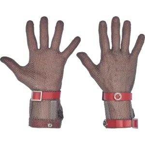 Įpjovimams atspari metalinė pirštinė Batmetall 8cm