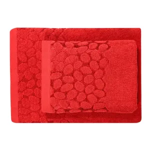 Medvilninis rankšluostis Procera 50x90 red