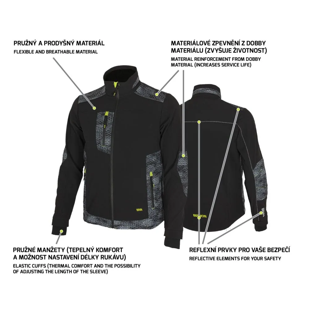 Striukė Bennon PREDATOR black/grey