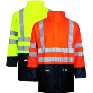Lyngsoe Hi-Vis PU LR3055 lietui atspari striukė – geras matomumas