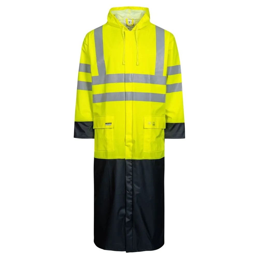 Šviesą atspindintis lietpaltis Lyngsoe Hi-Vis PU 135 cm LR8085 Šviesą atspindintis lietpaltis Lyngsoe Hi-Vis PU 135 cm LR8085