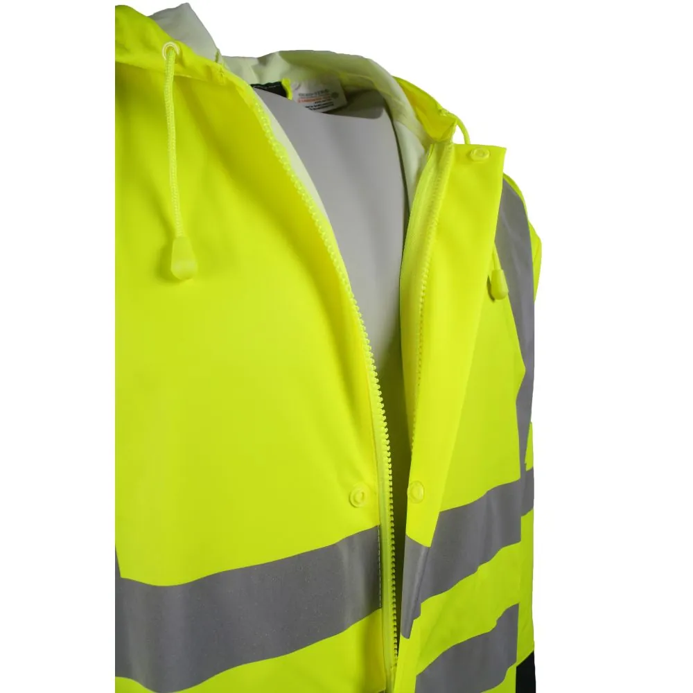 Šviesą atspindintis lietpaltis Lyngsoe Hi-Vis PU 135 cm LR8085
