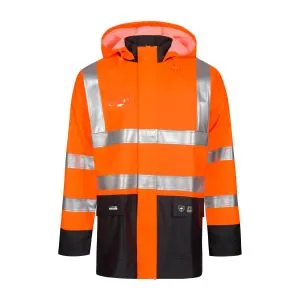 Lyngsoe Hi-Vis PU/PVC darbo striukė LR9015 – geras matomumas