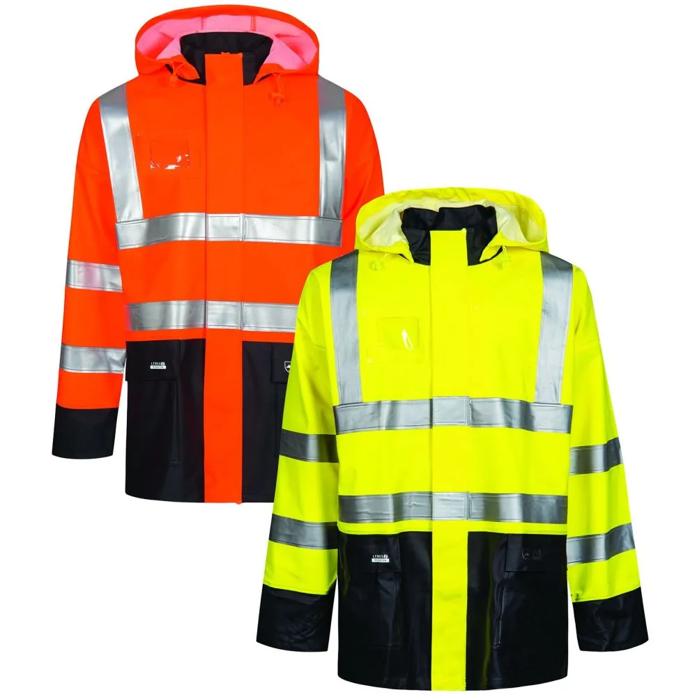 Lyngsoe Hi-Vis PU/PVC darbo striukė LR9015 – geras matomumas