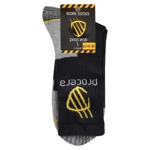 Ilgos kojinės Procera WORK 41-45 – patvarios, juodos