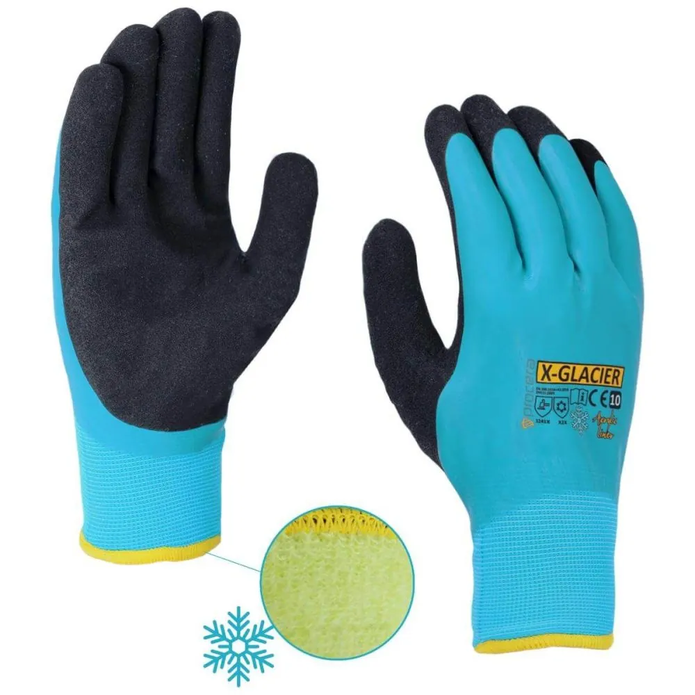 Lateksu aplietos pirštinės Procera X-GLACIER 10