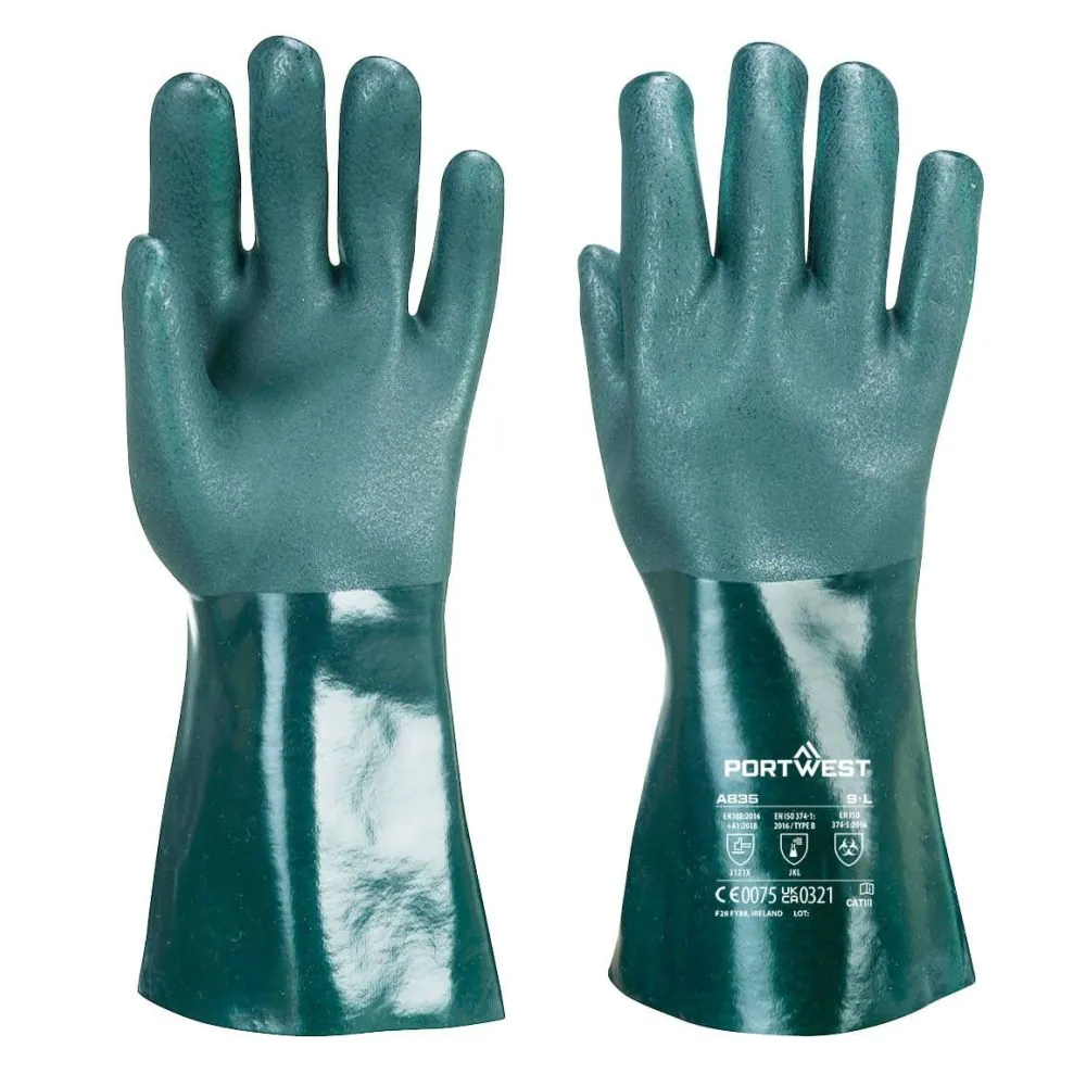 Dvigubu PVC sluoksniu padengtos pirštinės Portwest A835