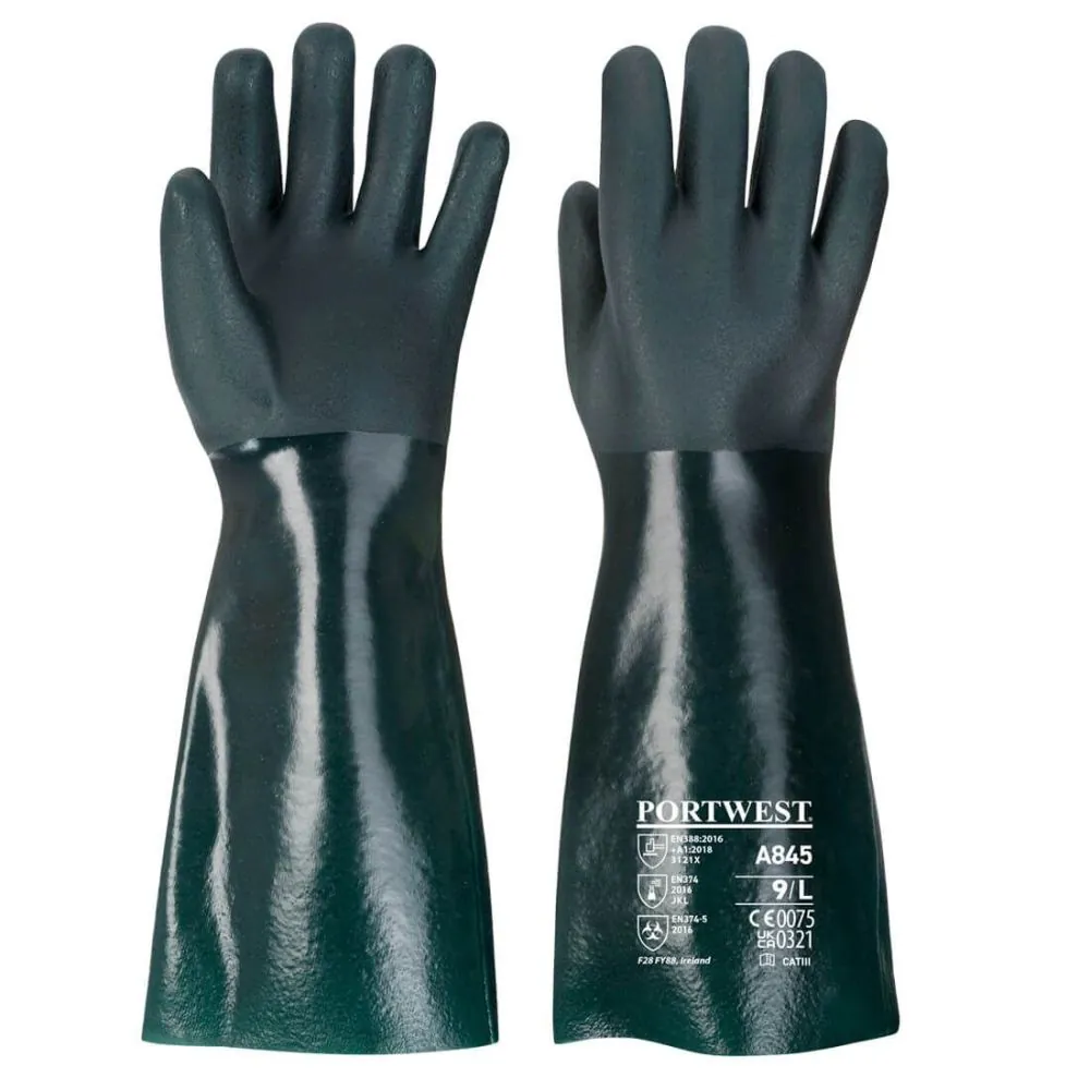 Chemijai atsparios pirštinės Portwest A845 Chemijai atsparios pirštinės Portwest A845