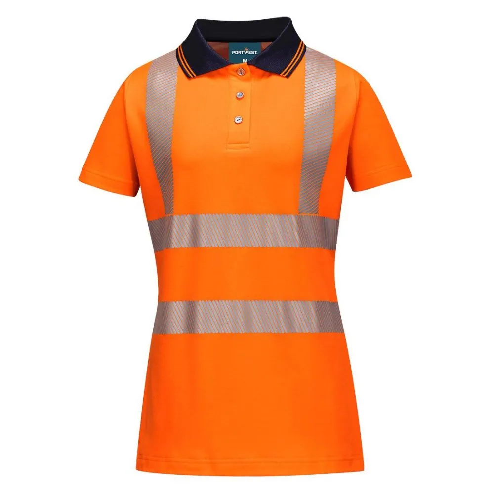 Moteriški signaliniai polo marškinėliai Portwest LW72