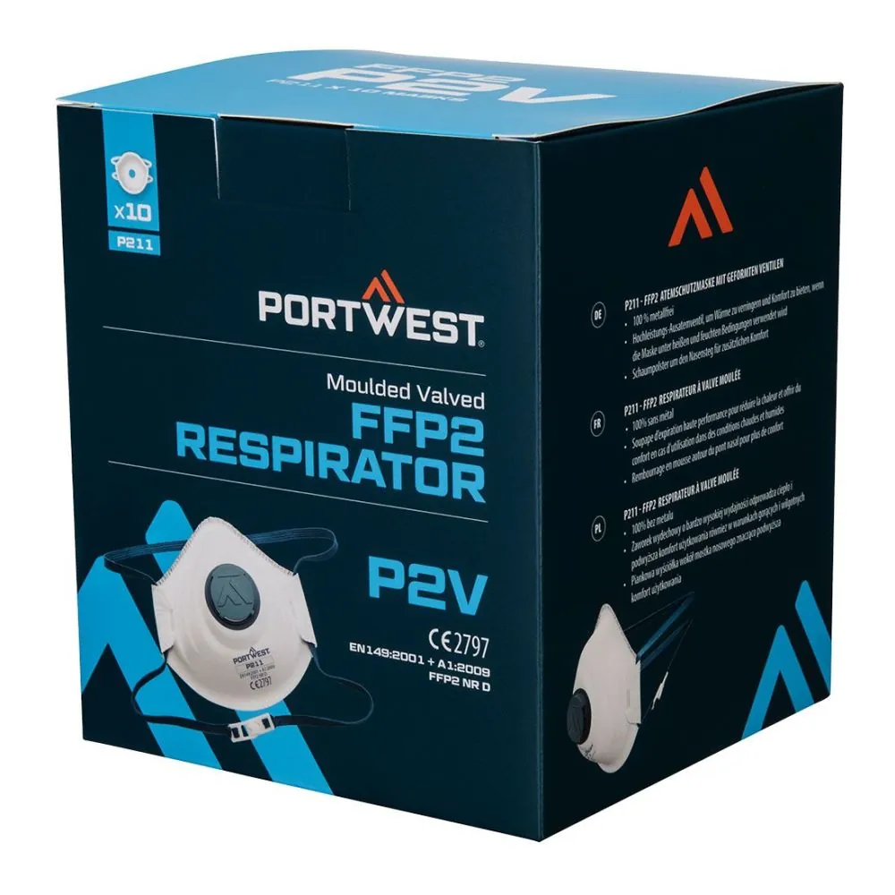 FFP2 Respiratorius su vožtuvu Portwest P211 (10vnt)