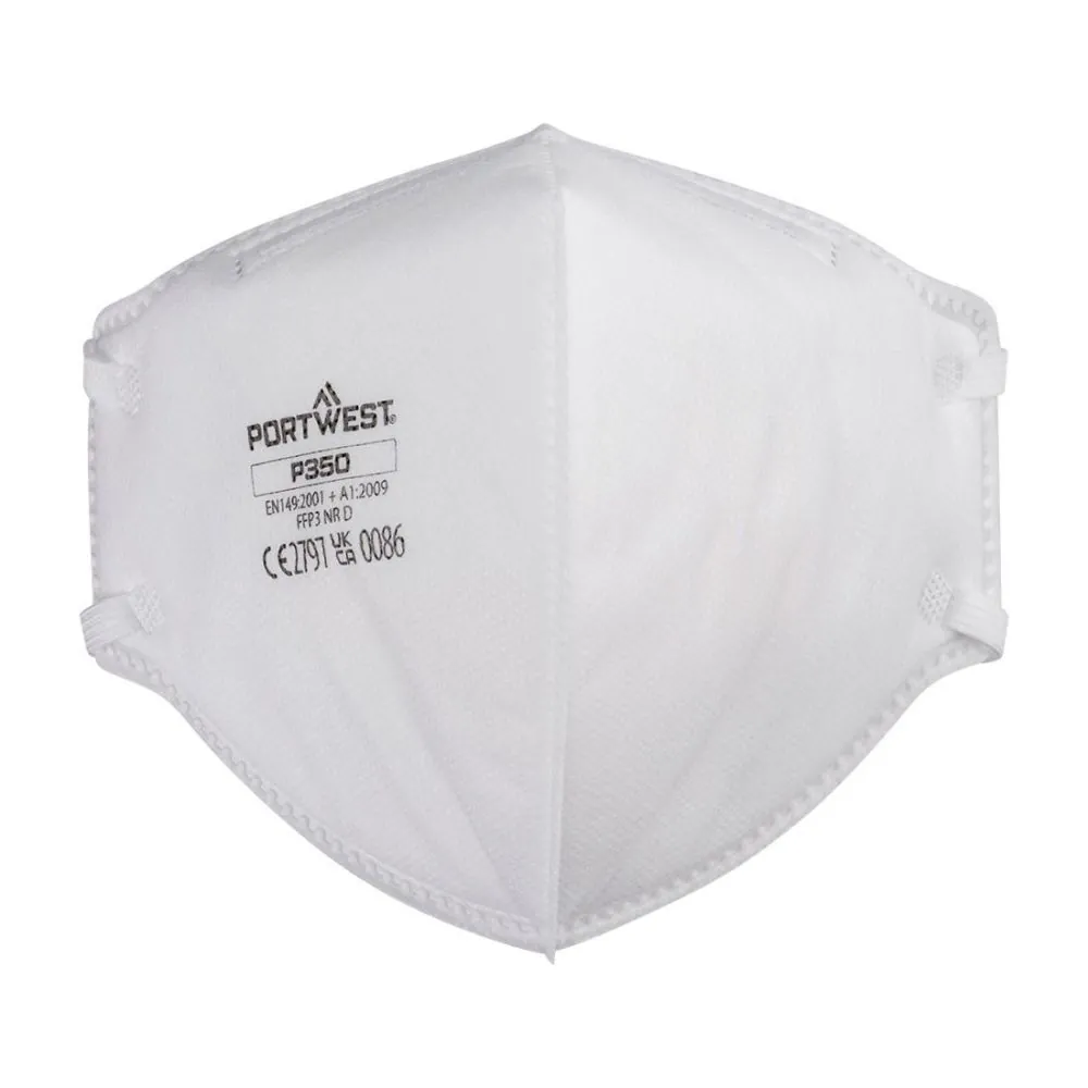 FFP3 plokščiai sulankstomas respiratorius Portwest P350 (20vnt)