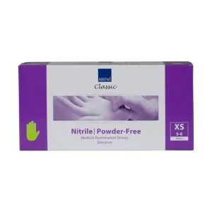 Vienkartinės nitrilinės pirštinės Abena Classic Sensitive, žalios | Glove.lt