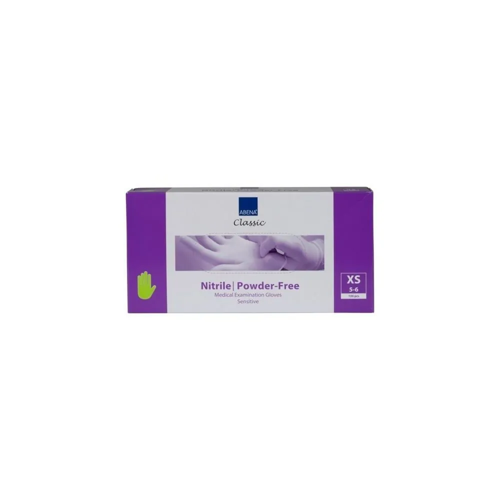 Vienkartinės nitrilinės pirštinės Abena Classic Sensitive, žalios | Glove.lt