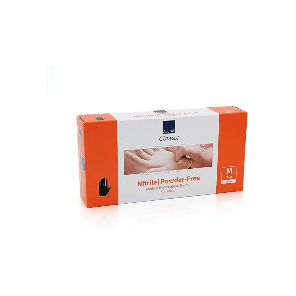 Vienkartinės medicininės nitrilinės pirštinės Abena Classic Sensitive 1000 vnt., juodos | Glove.lt