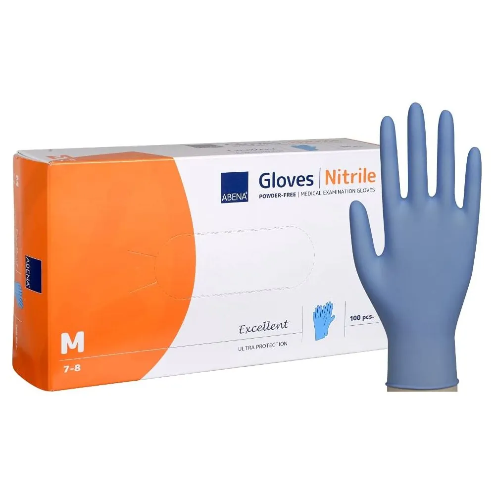 Vienkartinės medicininės nitrilinės pirštinės Abena Classic 1000 vnt., mėlynos | Glove.lt