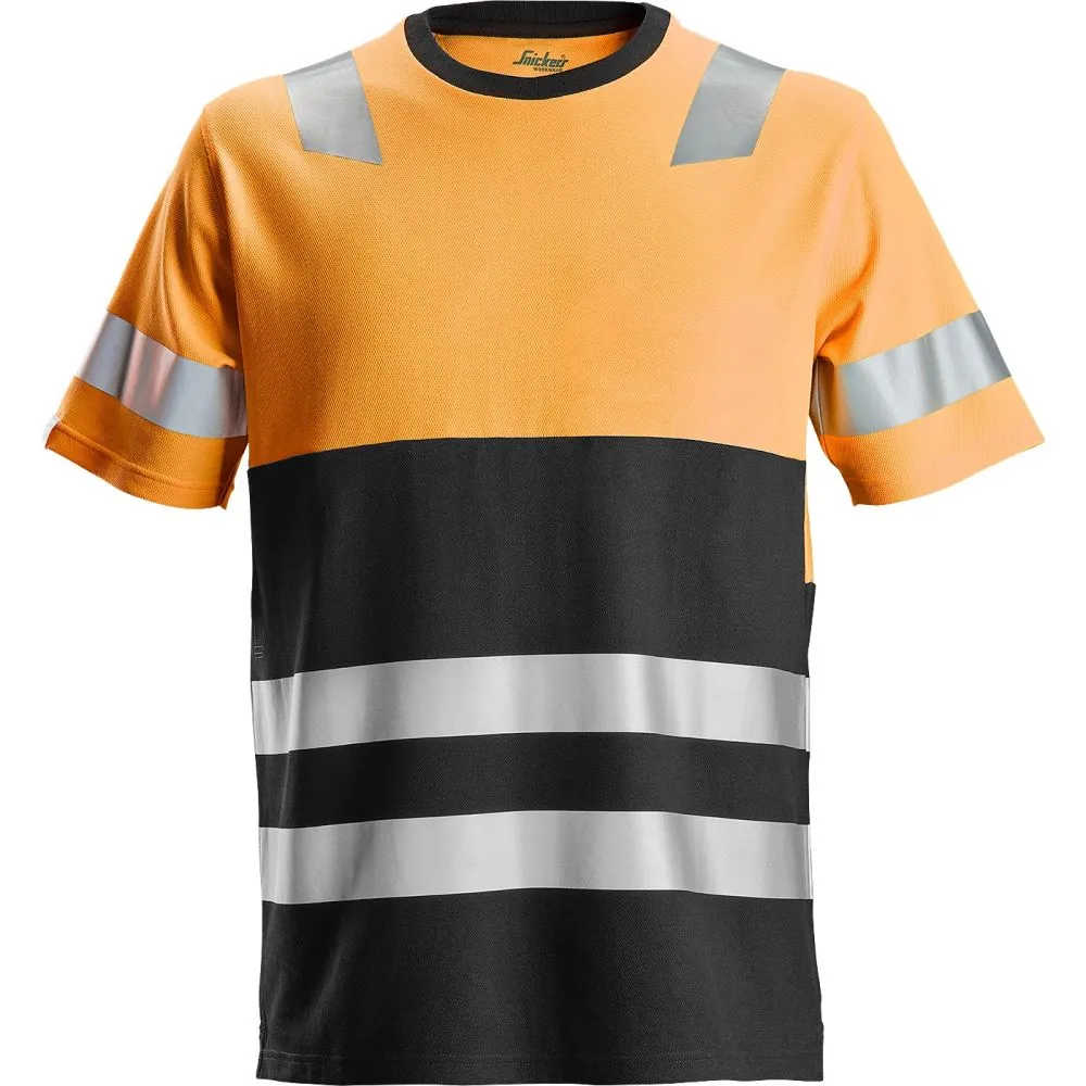 Gero matomumo marškinėliai Snickers Workwear AllroundWork Hi-Vis, 1 klasė
