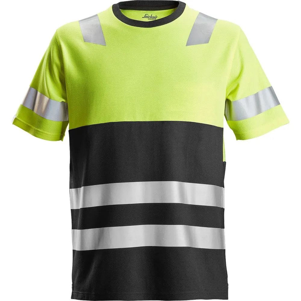 Gero matomumo marškinėliai Snickers Workwear AllroundWork Hi-Vis, 1 klasė
