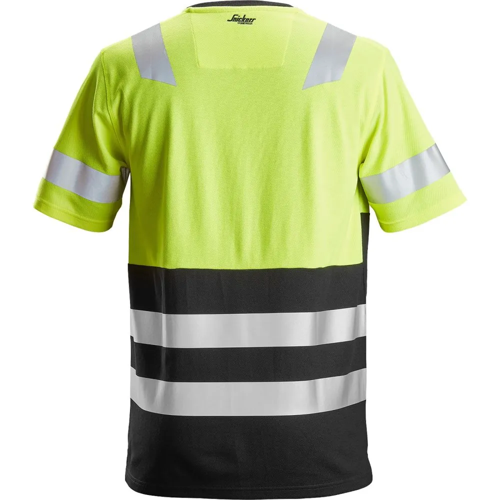 Gero matomumo marškinėliai Snickers Workwear AllroundWork Hi-Vis, 1 klasė