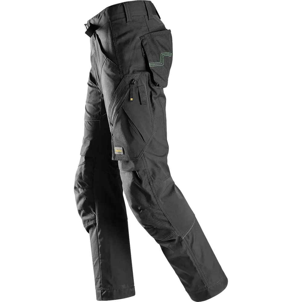 Darbo kelnės Snickers Workwear FlexiWork, juodos Darbo kelnės Snickers Workwear FlexiWork, juodos