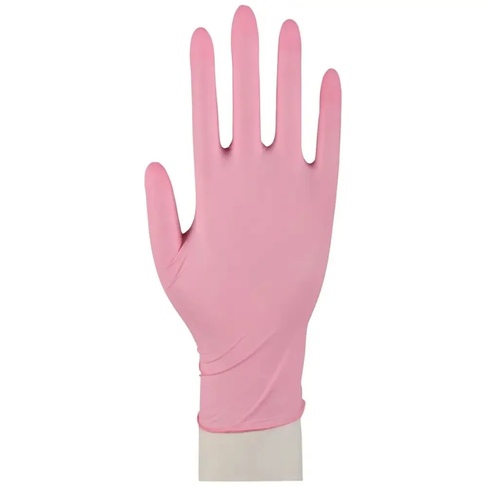 Vienkartinės medicininės nitrilinės pirštinės Abena Classic Sensitive 100 vnt., rožinės | Glove.lt