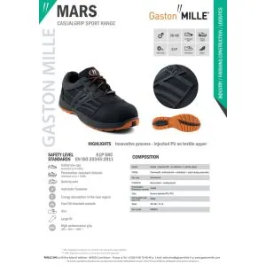 Gaston Mille darbo kedai MARS S1P SRC | Glove.lt