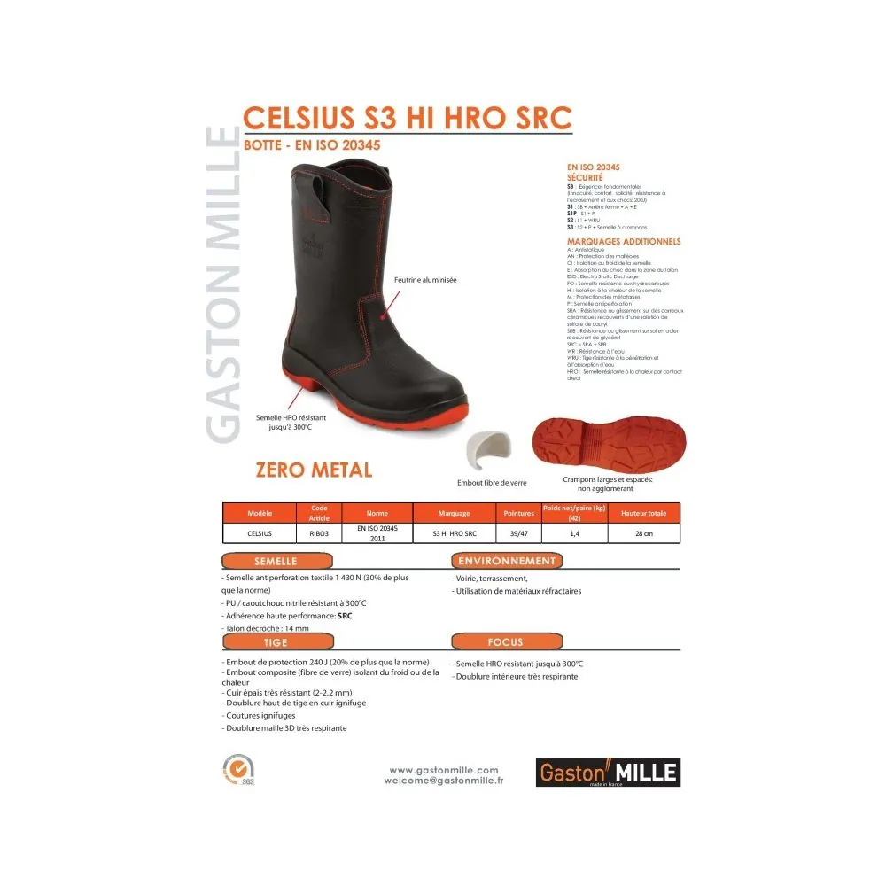 Gaston Celsius S3 HI HRO SRC | Suvirintojo darbo batai