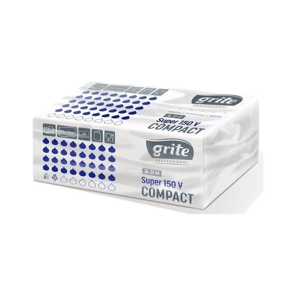 Popieriniai rankšluosčiai lapais Grite Super 150V Compact