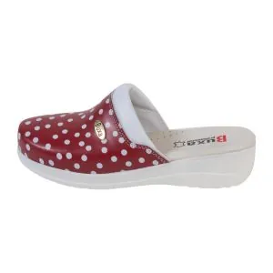 Moteriškos medicininės klumpės Buxa MED10 raudona/balta