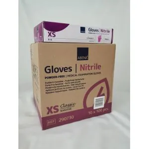 Vienkartinės medicininės nitrilinės pirštinės Abena Classic Sensitive 1000 vnt., violetinės | Glove.lt