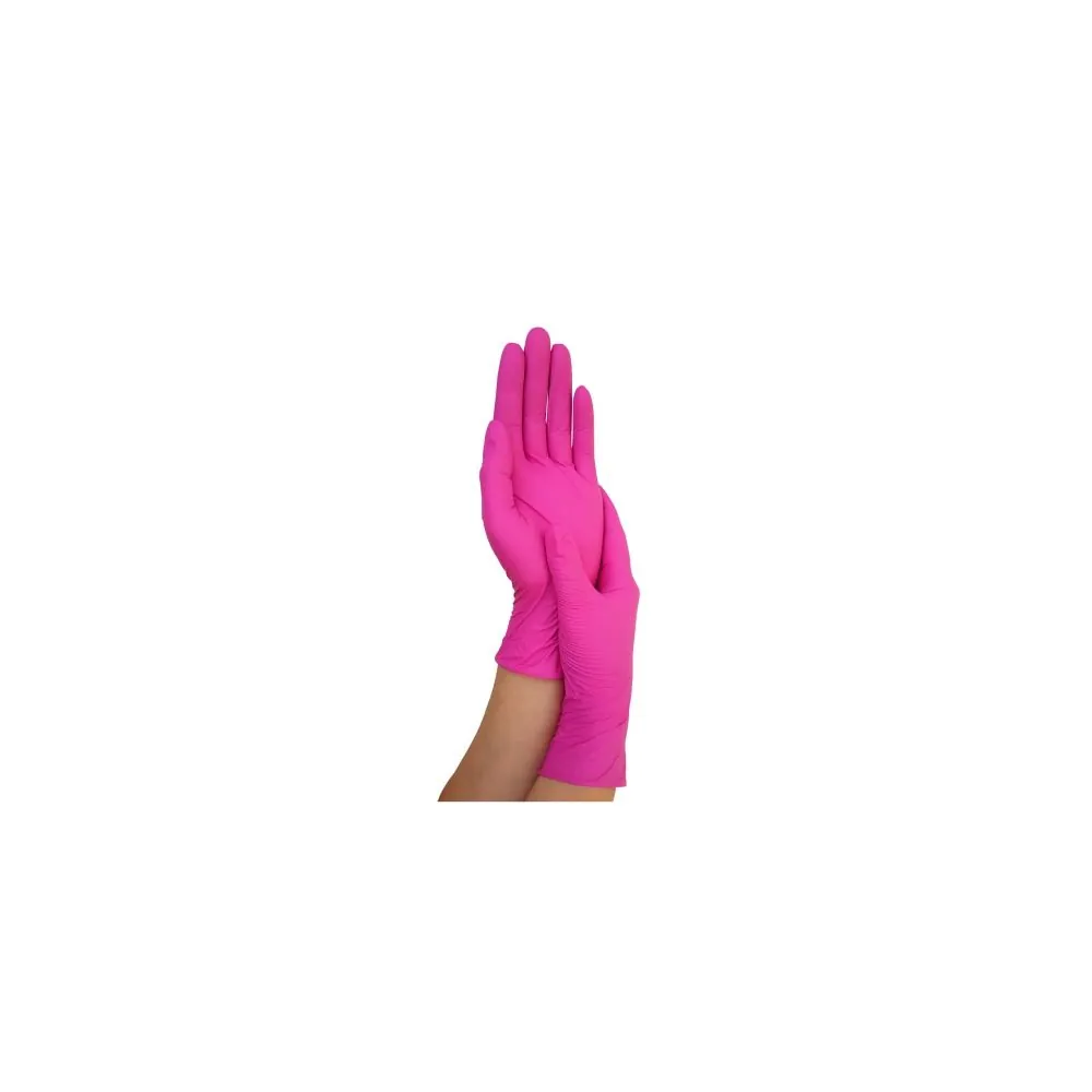 Vienkartinės nitrilinės pirštinės Mercator Nitrylex, magenta (100 vnt)