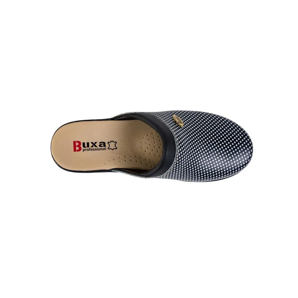 Moteriškos klumpės Buxa MED10 juoda/balta | Glove.lt