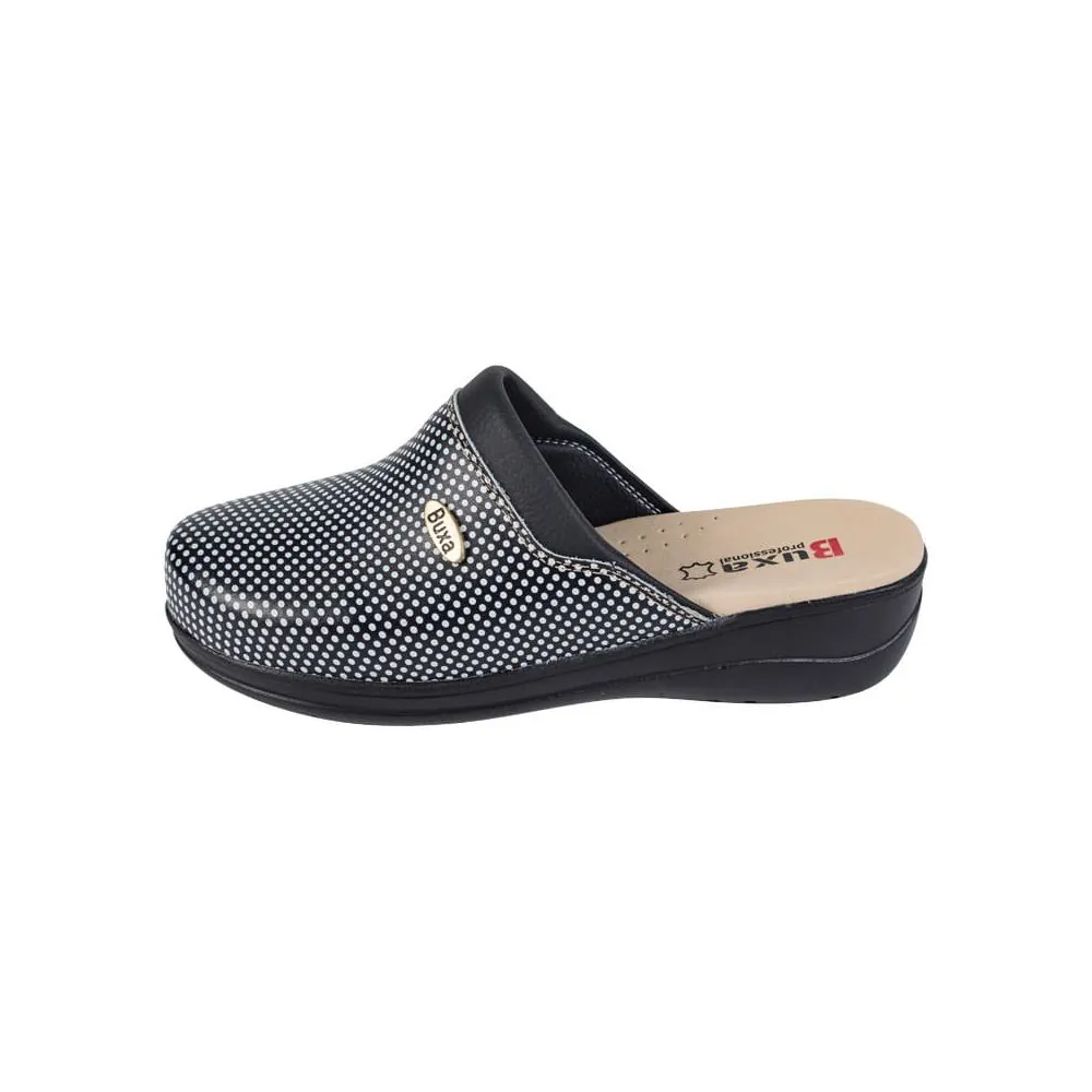 Moteriškos klumpės Buxa MED10 juoda/balta | Glove.lt