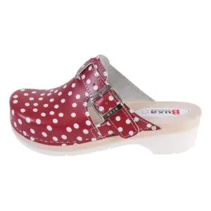Moteriškos klumpės Buxa FPU20 raudona/balta | Glove.lt