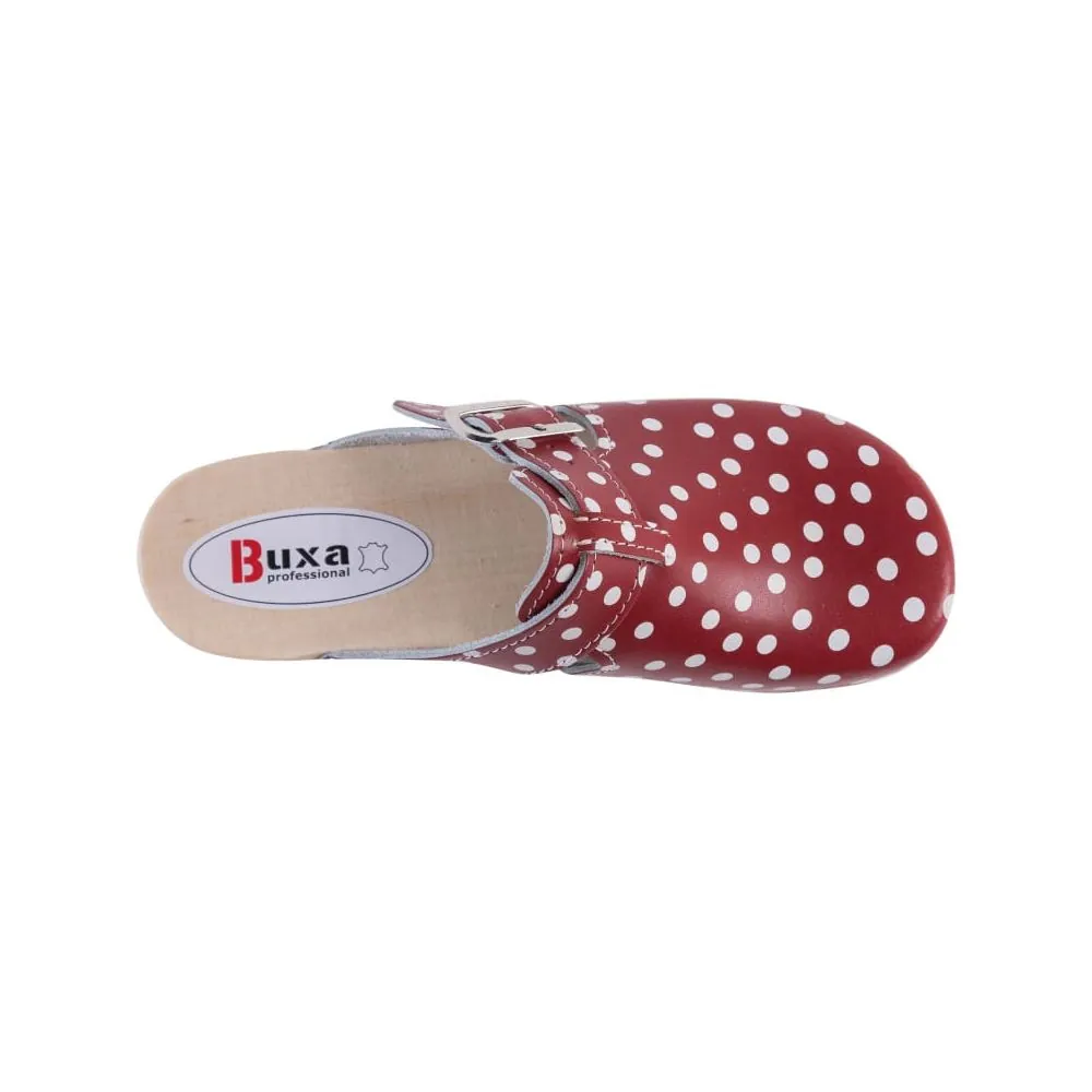 Moteriškos klumpės Buxa FPU20 raudona/balta | Glove.lt