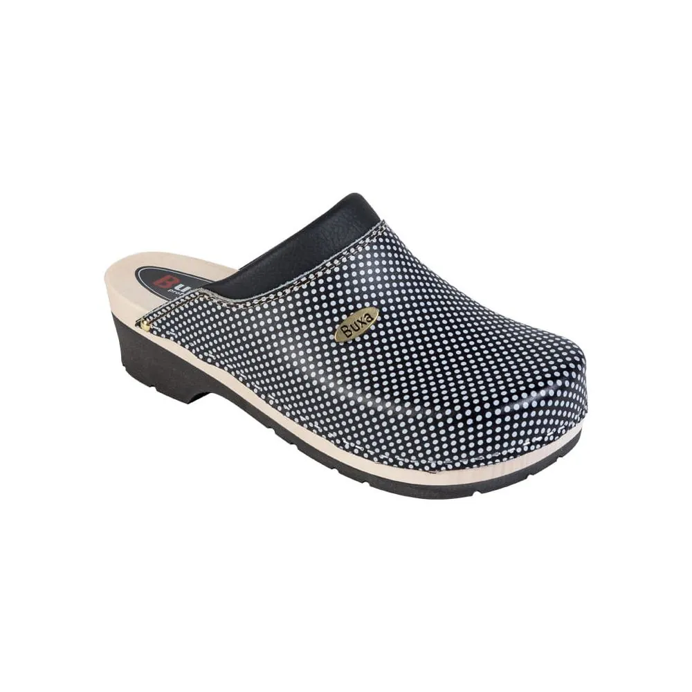Moteriškos klumpės Buxa FPU10, juoda/balta | Glove.lt