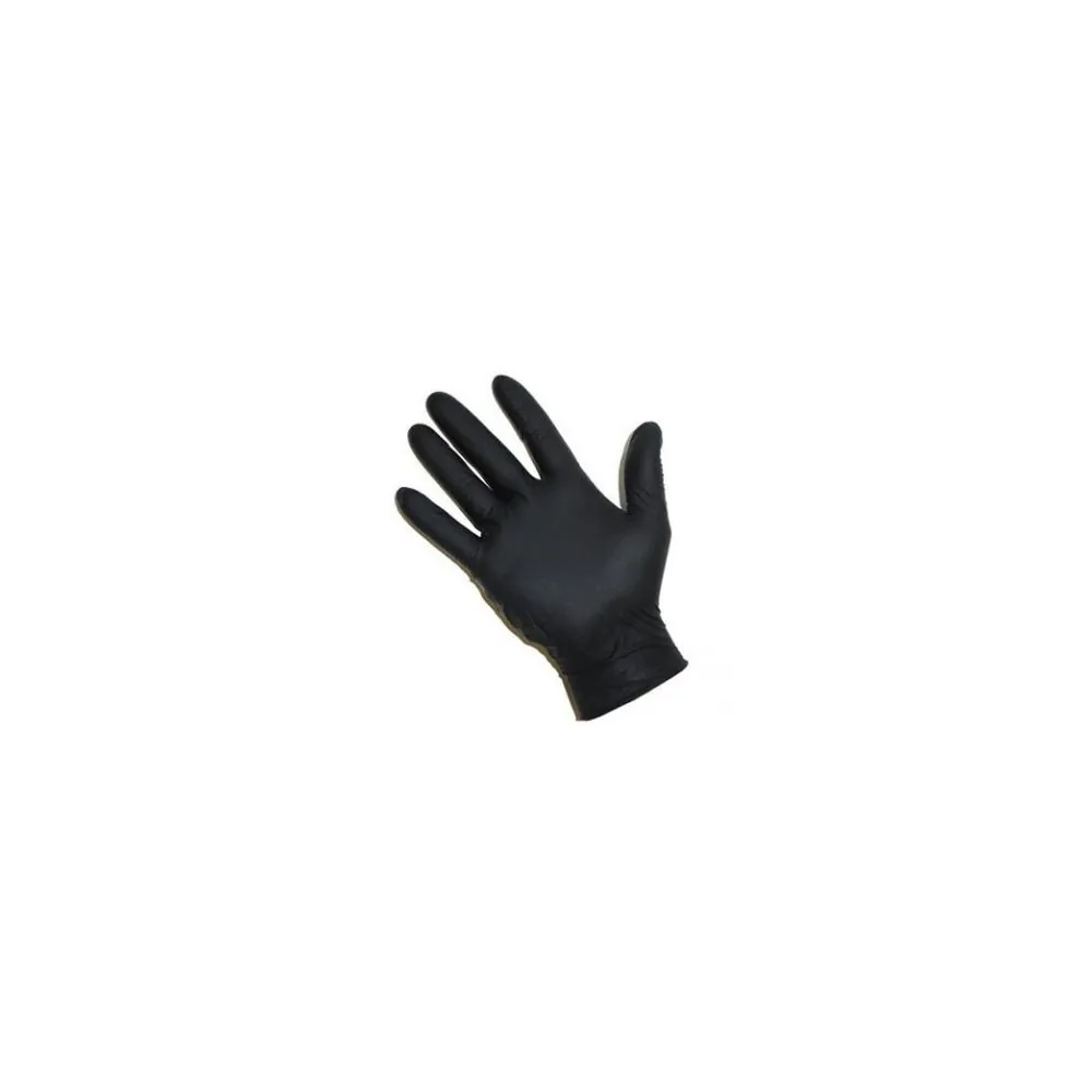 Nitrilinės juodos pirštinės be pudros Nitryl PF BLACK | Mercator