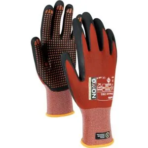 Darbo pirštinės aplietos nitrilu Ox-On Flexible Advanced 1901 | Glove.lt