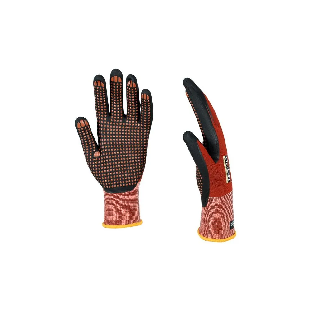 Darbo pirštinės aplietos nitrilu Ox-On Flexible Advanced 1901 | Glove.lt