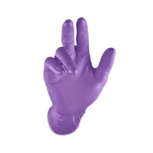 Vienkartinės nitrilinės pirštinės GRIPPAZ 2445, mėlynos, 100 vnt., 24cm | Glove.lt