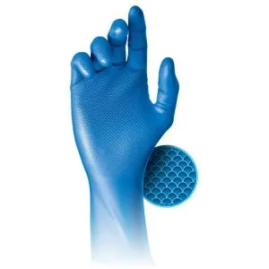 Vienkartinės nitrilinės pirštinės GRIPPAZ, mėlynos, 50 vnt. | Glove.lt
