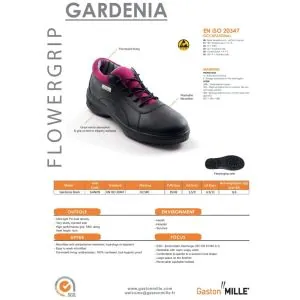 Moteriški bateliai Gaston Mille Gardenia Black O2 SRC be pirštų apsaugos. | Glove.lt