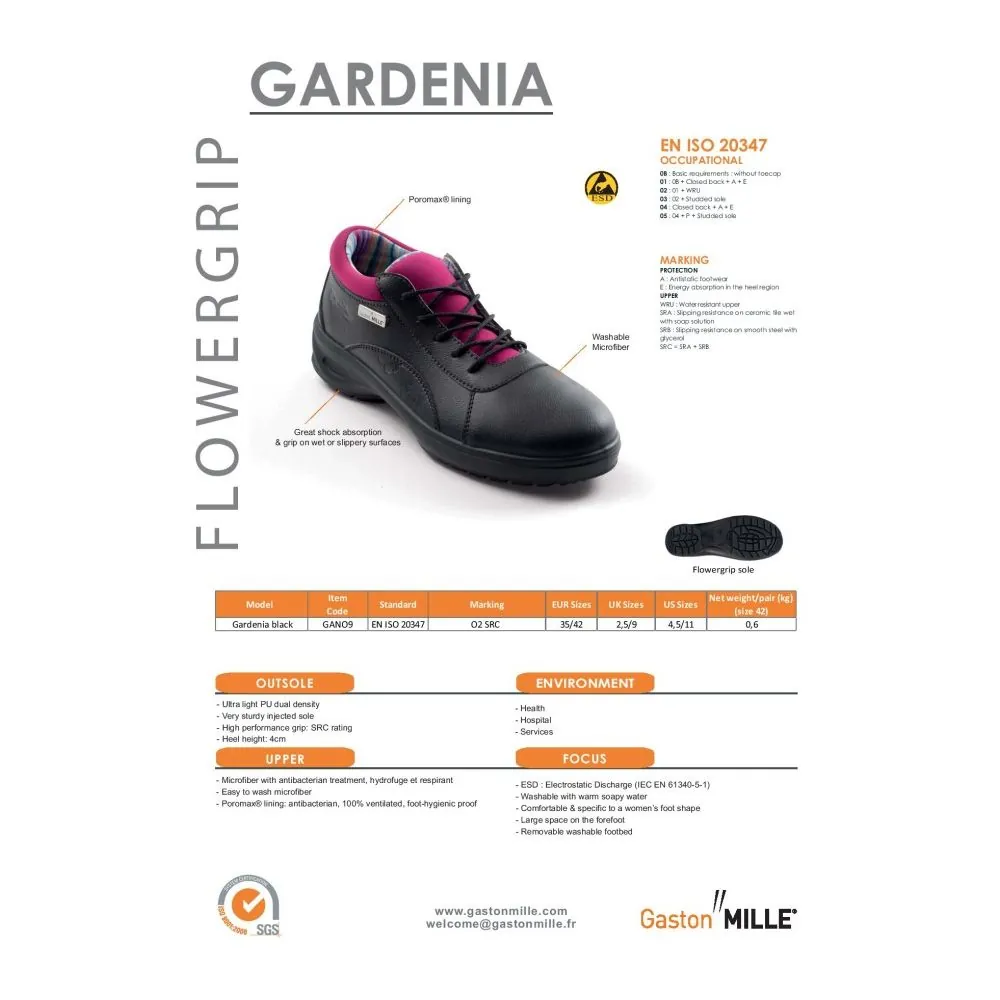 Moteriški bateliai Gaston Mille Gardenia Black O2 SRC be pirštų apsaugos. | Glove.lt