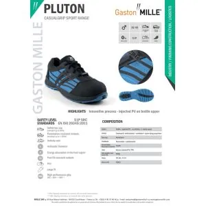 Gaston Mille lengvučiai darbiniai sportbačiai PLUTON S1P SRC | Glove.lt