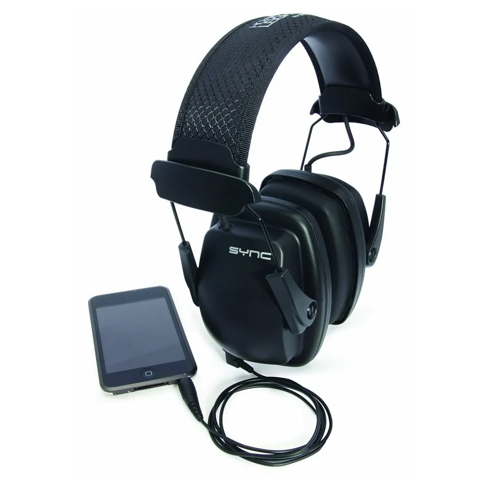 Howard Leight Sync apsauginės ausinės su stereo HiFi grotuvu. | Glove.lt